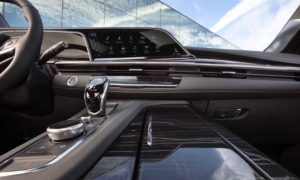 The 2021 Escalade showcases the first curved OLED in the industr