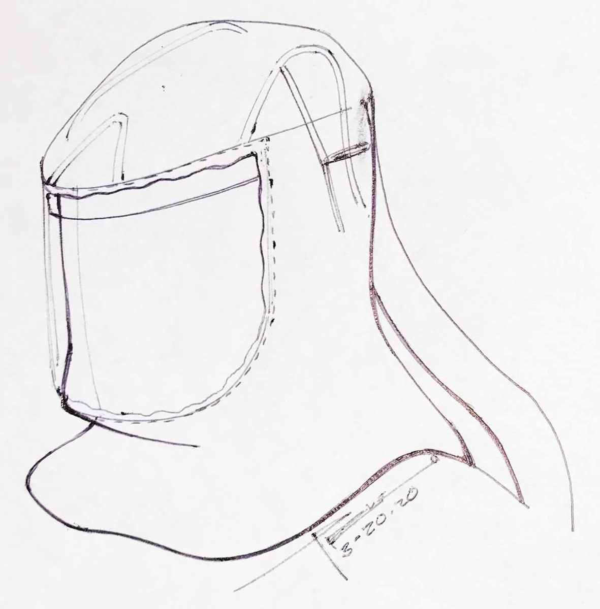 Disposable Hood Sketch