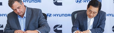 Hyundai en alianza con Cummins: propulsión eléctrica con combustible de hidrógeno